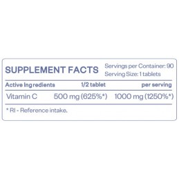 Vitamina C 1000mg 90 Comprimate, HS Labs, Vitamin C Vitamina C 1000mg Beneficii: ajuta la producerea colagenului si asigura sana
