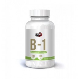 Sprijină producerea de energie din carbohidrați, rezistența sistemului nervos, Vitamina B1 HCI, Tiamina HCI 100 mg 100 capsule B