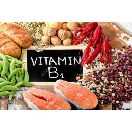 Vitamina B1 HCI, Tiamina HCI 100 mg 100 capsule- Sprijină producerea de energie din carbohidrați, rezistența sistemului nervos B