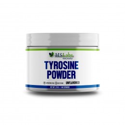 HS Labs L-Tirozina (L-Tyrosine) pudra 210 grame Beneficii L-TYROSINE: stimulează eliberarea hormonului de creștere care determin