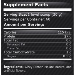 Pure Nutrition USA Whey Isolate 1816 grame Beneficii Izolat de zer: contine glutamina si aminoacizi cu lant ramificat, reduce pi