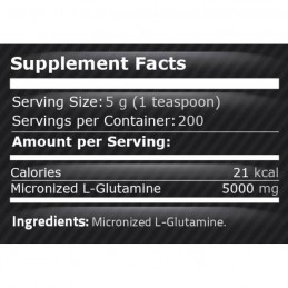 Supliment alimentar Glutamina pudra 1 kg, Pure Nutrition USA Beneficii Glutamina: imbunatateste cresterea masei musculare, reduc