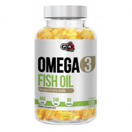 Supliment alimentar Omega 3, 1200mg, 100 capsule, Ulei de peste 480 EPA / 240 DHA-Pure Nutrition USA Beneficii Omega 3 ulei de p