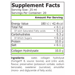 Colagen lichid hidrolizat tip 1 si 3, 10.000 mg, 500 ml, Pure Nutrition USA Beneficii Colagen hidrolizat lichid: impotriva ridur