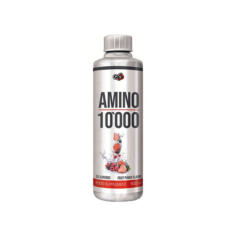AMINO 10.000 - 500 ml (imbunătățește recuperarea și creșterea musculară, extrem de scăzut în grăsimi) Beneficii Amino 10 000: 10