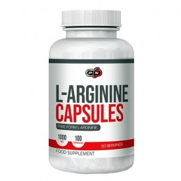 L-Arginine 1000 mg 100 capsule, pentru potenta- Pure Nutrition USA Beneficii L-Arginine: ajuta la cresterea nivelului de Oxid Ni