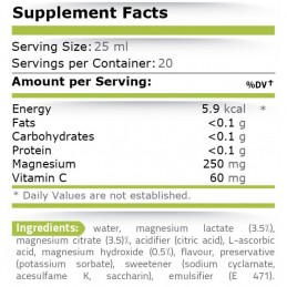Supliment alimentar Magneziu lichid, 20 ampule de 25 ml, Pure Nutrition USA Beneficii magneziu citrat: regleaza tensiunea arteri