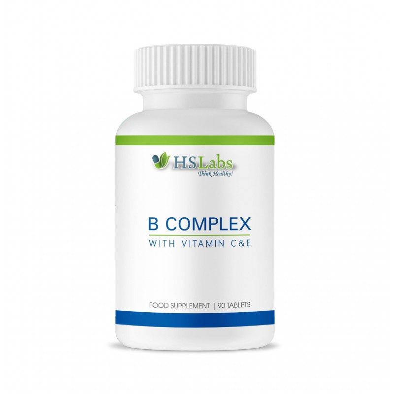 HS Labs Vitamin B Complex 90 Tablete B complex beneficii: Susține funcția cardiovasculară și producția de energie, întăresc imun