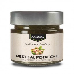 Pasta macinata de fistic, ulei de masline, sare si piper -pesto al pistacchio - 160 grame PESTO AL PISTACCHIO este o pasta macin