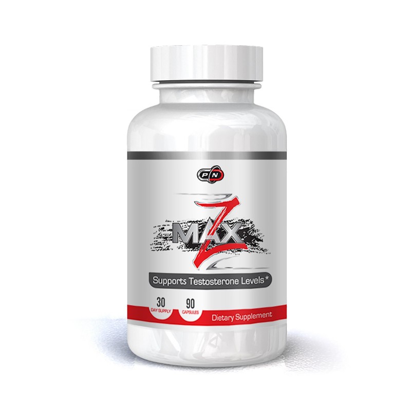 Z-Max - Vitamina B6, Magneziu, Zinc, Melatonină, 90 capsule, Pure Nutrition USA Beneficii Z-Max: crește tes-tosteronul, creștere