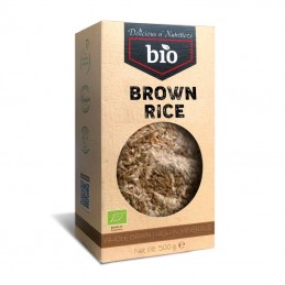 Orez brun bio - 500 grame (contine mai multi nutrienti decat orezul alb si are un indice glicemic mai scazut) Orezul brun a deve