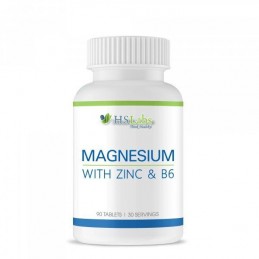 Magneziu + Zinc + Vitamina B6 90 Comprimate Magneziu + Zinc + Vitamina B6 Beneficii: crește tes-tosteronul, creșterea masei musc