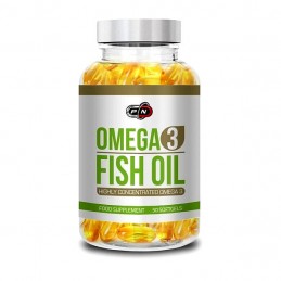 Pure Nutrition USA Omega 3, 1000mg, 50 capsule, Ulei de peste 500 EPA / 250 DHA Beneficii Omega 3 ulei de peste: protejeaza inim