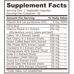 Pure Nutrition Uric Acid Formula - 60 Capsule Beneficii Formula Acid Uric- sprijină metabolismul sănătos al acidului uric, promo