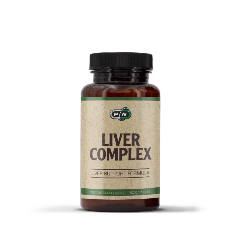 Pure Nutrition Liver Complex (pentru protectia ficatului) - 60 Capsule Beneficii Liver Complex: promoveaza functia si sanatatea 