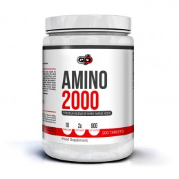 Pure Nutrition USA Amino 2000, 300 tablete (Aminoacizi masa musculara) Beneficii Amino 2000: aminoacizii reprezinta temelia musc