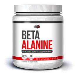 Pure Nutrition USA Beta Alanina 250 grame (Oxid Nitric, vasodilatator) Beneficii Beta Alanina: formarea, cresterea si mentinerea