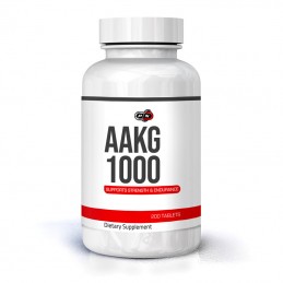 AAKG 1000 mg 200 capsule (Arginina Alfa Ketoglutarat) Beneficii AAKG 1000 de la Pure Nutrition: pompare mai mare si mai intensa,