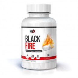 Arzator de grasimi puternic, Pure Nutrition USA Black Fire, 60 capsule Beneficii Black Fire: definirea masei musculare, arde gra