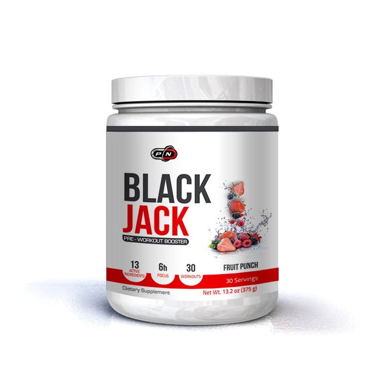 Supliment alimentar Black Jack 375 grame, Oxid Nitric Puternic, Pure Nutrition USA Beneficii Black Jack: efect puternic in doar 