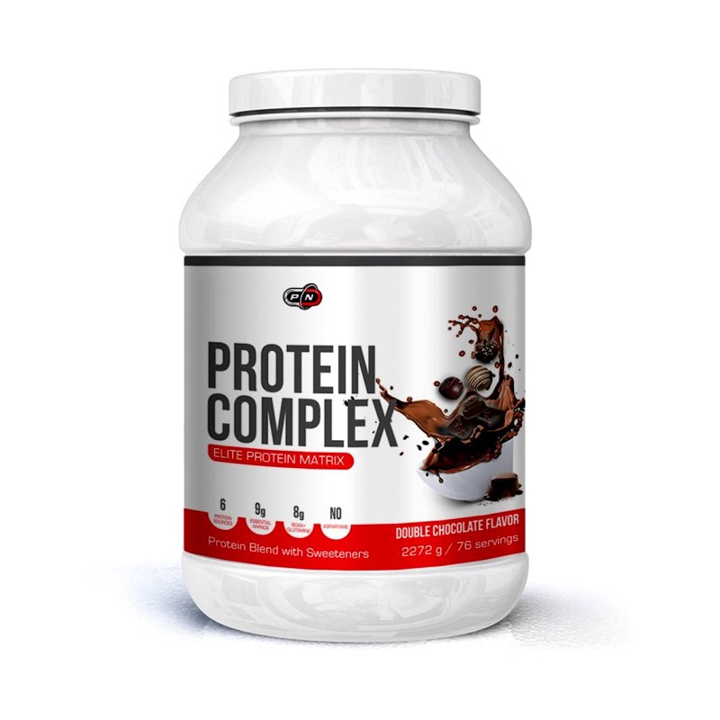 Supliment alimentar Protein Complex 2.27 kg, Pure Nutrition USA Beneficii Protein Complex: 6 surse de proteina, 2 tipuri de prot