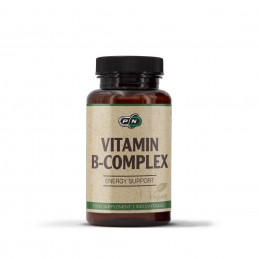 Vitamina B Complex 100 Capsule, Pure Nutrition USA Beneficiile Pure Nutrition B Complex- sustine functia cardiovasculara si prod