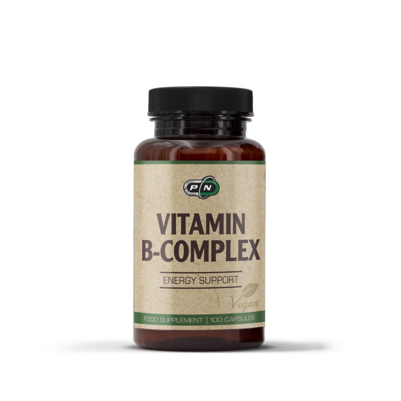Vitamina B Complex 100 Capsule, Pure Nutrition USA Beneficiile Pure Nutrition B Complex- sustine functia cardiovasculara si prod